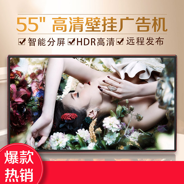55寸壁挂超薄触摸屏广告一体机