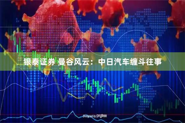 银泰证券 曼谷风云：中日汽车缠斗往事