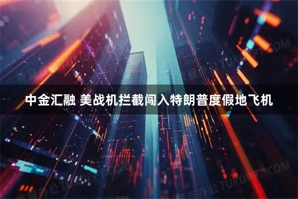 中金汇融 美战机拦截闯入特朗普度假地飞机